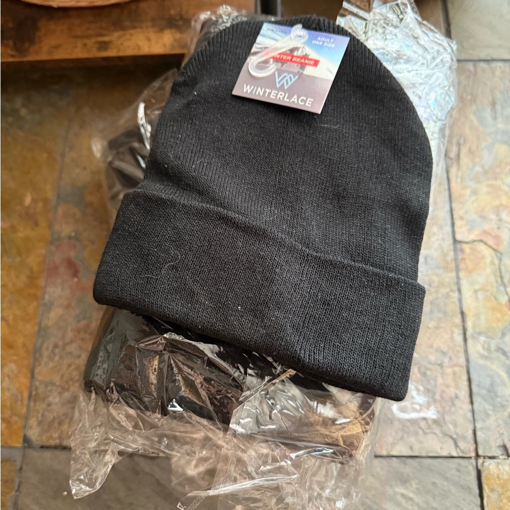 Unisex Blank Black Beanie (24)